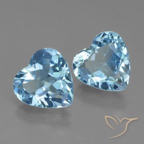 Shop natural 5.30ct スカイブルー トパーズ gems, 心臓, from ブラジル at GemSelect. In stock, global shipping!