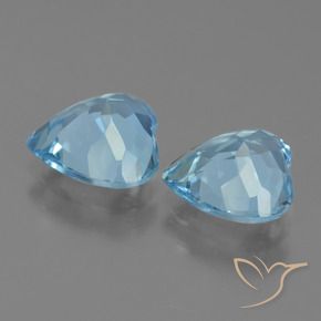 Shop natural 5.30ct スカイブルー トパーズ gems, 心臓, from ブラジル at GemSelect. In stock, global shipping!