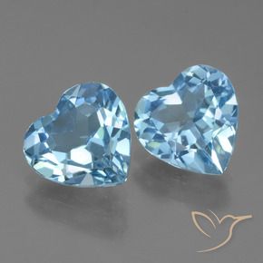 Shop natural 5.21ct スカイブルー トパーズ gems, 心臓, from ブラジル at GemSelect. In stock, global shipping!