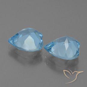 Shop natural 5.21ct スカイブルー トパーズ gems, 心臓, from ブラジル at GemSelect. In stock, global shipping!