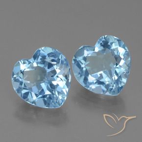 Shop natural 5.96ct スカイブルー トパーズ gems, 心臓, from ブラジル at GemSelect. In stock, global shipping!