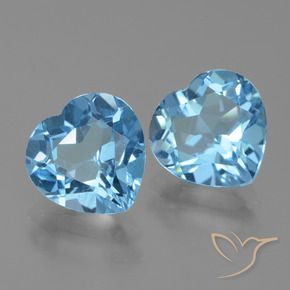 Shop natural 5.95ct スカイブルー トパーズ gems, 心臓, from ブラジル at GemSelect. In stock, global shipping!