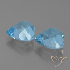Shop natural 6.04ct スカイブルー トパーズ gems, 心臓, from ブラジル at GemSelect. In stock, global shipping!