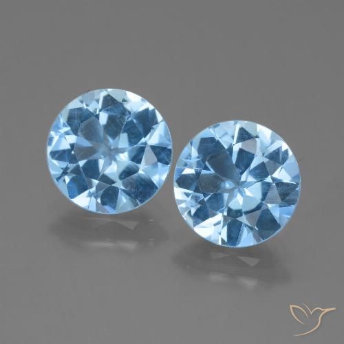 Shop natural 5.69ct スイスブルー トパーズ gems, ラウンド, from ブラジル at GemSelect. In stock, global shipping!
