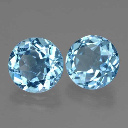 自然派の商品を探す 6.06ct スカイブルー トパーズ 宝石, ラウンドカット, ブラジル からGemSelectで. 在庫あり、世界各国へ発送!