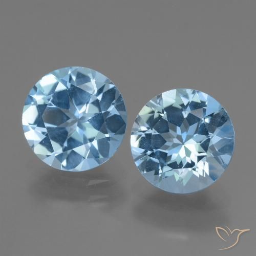 自然派の商品を探す 5.92ct スイスブルー トパーズ 宝石, ラウンドカット, ブラジル からGemSelectで. 在庫あり、世界各国へ発送!