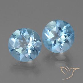 Shop natural 6.19ct スカイブルー トパーズ gems, ラウンド, from ブラジル at GemSelect. In stock, global shipping!