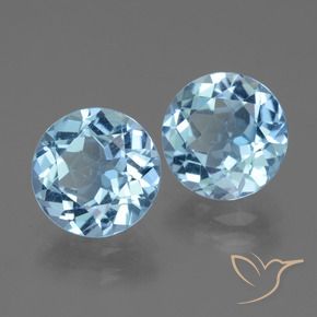 Shop natural 6.37ct スカイブルー トパーズ gems, ラウンド, from ブラジル at GemSelect. In stock, global shipping!