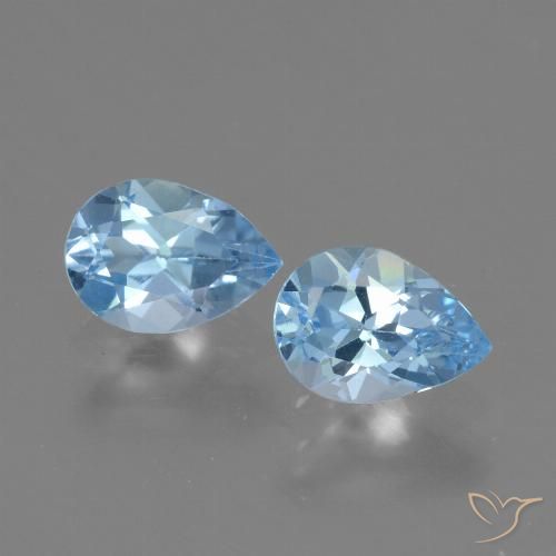 Shop natural 1.61ct スカイブルー トパーズ gems, 洋梨の形, from ブラジル at GemSelect. In stock, global shipping!
