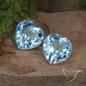 Shop natural 6.45ct スカイブルー トパーズ gems, 心臓, from ブラジル at GemSelect. In stock, global shipping!