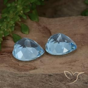 Shop natural 6.45ct スカイブルー トパーズ gems, 心臓, from ブラジル at GemSelect. In stock, global shipping!