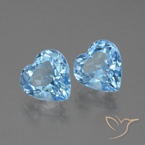 Shop natural 6.17ct スカイブルー トパーズ gems, 心臓, from ブラジル at GemSelect. In stock, global shipping!