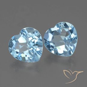 Shop natural 5.63ct スカイブルー トパーズ gems, 心臓, from ブラジル at GemSelect. In stock, global shipping!