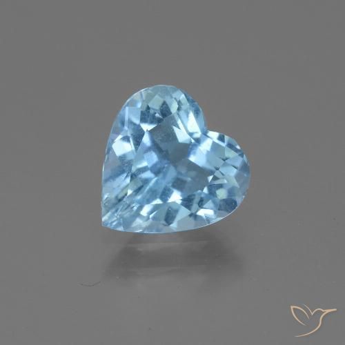 2.63ct 天然 スカイブルー トパーズ, 心臓, VS
