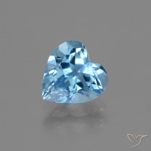 2.67ct 天然 スイスブルー トパーズ, 心臓, VS