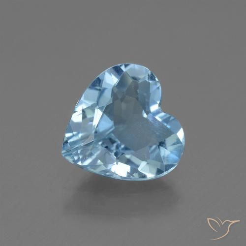 2.31ct 天然 スカイブルー トパーズ, 心臓, VVS