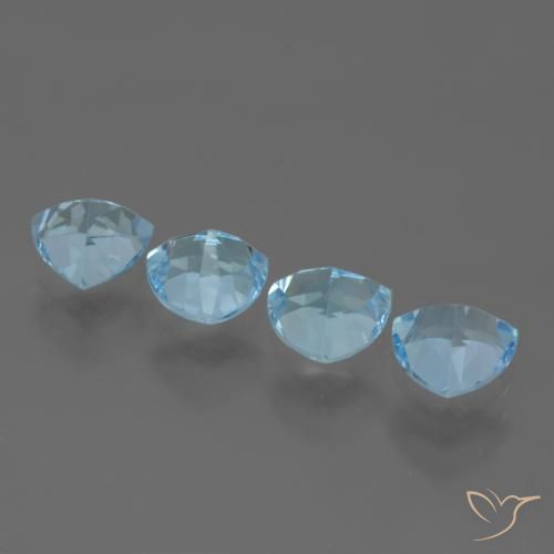 Shop natural 5.76ct スカイブルー トパーズ gems, トリリオン, from ブラジル at GemSelect. In stock, global shipping!