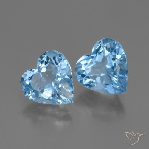 Shop natural 5.94ct スイスブルー トパーズ gems, 心臓, from ブラジル at GemSelect. In stock, global shipping!