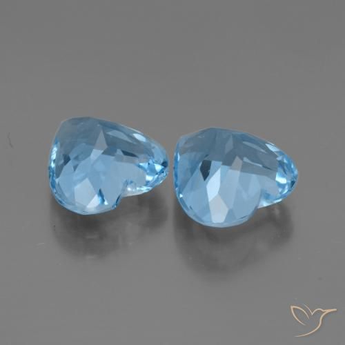 Shop natural 5.94ct スイスブルー トパーズ gems, 心臓, from ブラジル at GemSelect. In stock, global shipping!