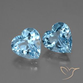 Shop natural 5.94ct スイスブルー トパーズ gems, 心臓, from ブラジル at GemSelect. In stock, global shipping!