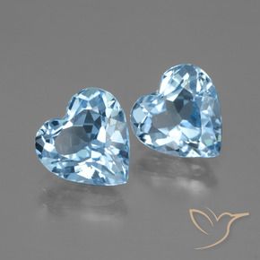 Shop natural 5.60ct スカイブルー トパーズ gems, 心臓, from ブラジル at GemSelect. In stock, global shipping!