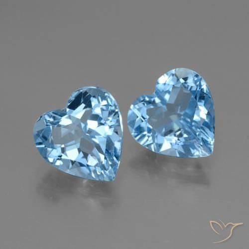 Shop natural 5.37ct スイスブルー トパーズ gems, 心臓, from ブラジル at GemSelect. In stock, global shipping!