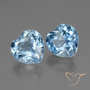 Shop natural 6.84ct スイスブルー トパーズ gems, 心臓, from ブラジル at GemSelect. In stock, global shipping!