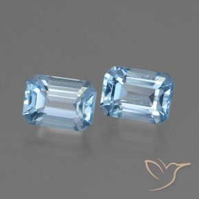 Shop natural 2.79ct スカイブルー トパーズ gems, 八角形 / エメラルドカット, from ブラジル at GemSelect. In stock, global shipping!