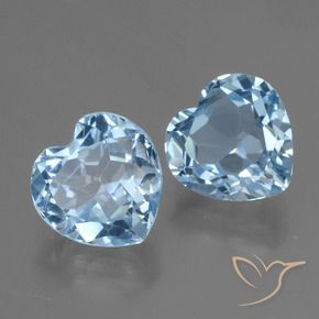 Shop natural 6.21ct スカイブルー トパーズ gems, 心臓, from ブラジル at GemSelect. In stock, global shipping!