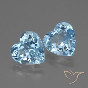Shop natural 5.79ct スカイブルー トパーズ gems, 心臓, from ブラジル at GemSelect. In stock, global shipping!