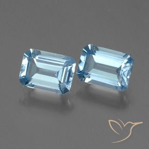 Shop natural 2.44ct スカイブルー トパーズ gems, 八角形 / エメラルドカット, from ブラジル at GemSelect. In stock, global shipping!