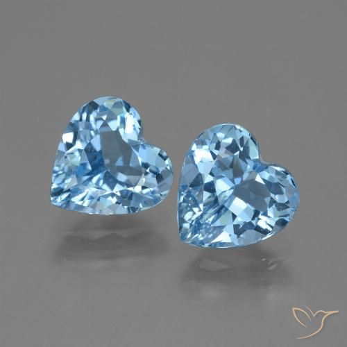 Shop natural 5.54ct スイスブルー トパーズ gems, 心臓, from ブラジル at GemSelect. In stock, global shipping!