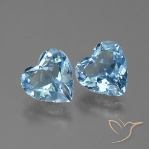 Shop natural 6.30ct スカイブルー トパーズ gems, 心臓, from ブラジル at GemSelect. In stock, global shipping!