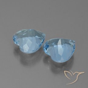 Shop natural 6.30ct スカイブルー トパーズ gems, 心臓, from ブラジル at GemSelect. In stock, global shipping!