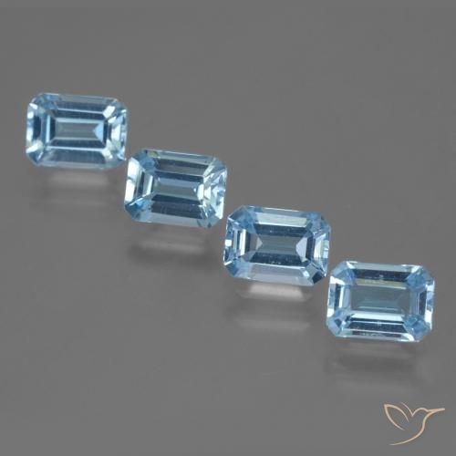Shop natural 4.98ct スイスブルー トパーズ gems, 八角形 / エメラルドカット, from ブラジル at GemSelect. In stock, global shipping!