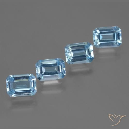 Shop natural 4.98ct スイスブルー トパーズ gems, 八角形 / エメラルドカット, from ブラジル at GemSelect. In stock, global shipping!