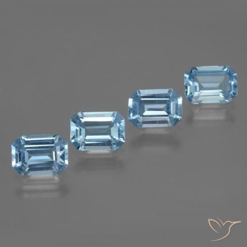 Shop natural 4.18ct スイスブルー トパーズ gems, 八角形 / エメラルドカット, from ブラジル at GemSelect. In stock, global shipping!
