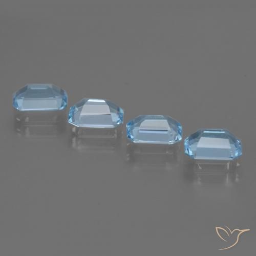 Shop natural 4.18ct スイスブルー トパーズ gems, 八角形 / エメラルドカット, from ブラジル at GemSelect. In stock, global shipping!