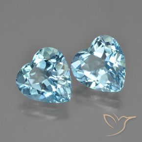 Shop natural 8.36ct スイスブルー トパーズ gems, 心臓, from ブラジル at GemSelect. In stock, global shipping!