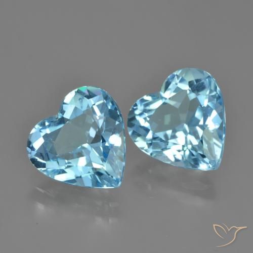 Shop natural 7.89ct スイスブルー トパーズ gems, 心臓, from ブラジル at GemSelect. In stock, global shipping!