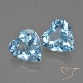 Shop natural 7.83ct スカイブルー トパーズ gems, 心臓, from ブラジル at GemSelect. In stock, global shipping!