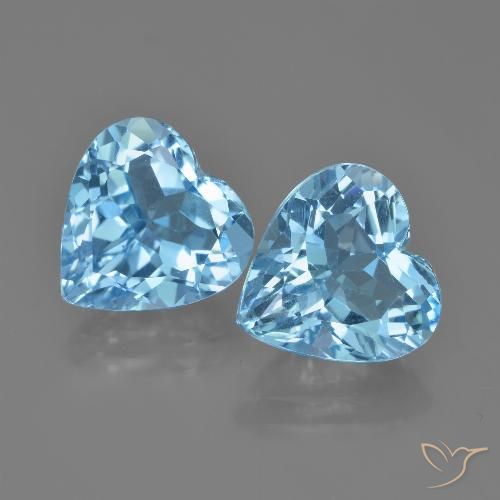 Shop natural 8.45ct スカイブルー トパーズ gems, 心臓, from ブラジル at GemSelect. In stock, global shipping!