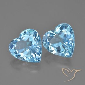 Shop natural 8.45ct スカイブルー トパーズ gems, 心臓, from ブラジル at GemSelect. In stock, global shipping!
