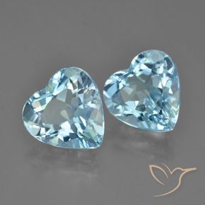 Shop natural 8.03ct スカイブルー トパーズ gems, 心臓, from ブラジル at GemSelect. In stock, global shipping!