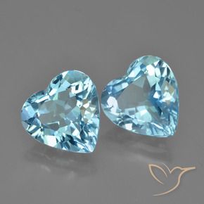 Shop natural 7.65ct スカイブルー トパーズ gems, 心臓, from ブラジル at GemSelect. In stock, global shipping!