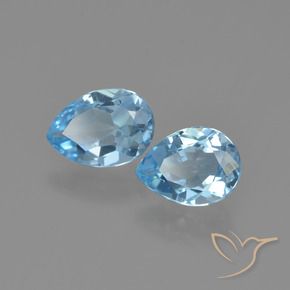 Shop natural 1.63ct スカイブルー トパーズ gems, 洋梨の形, from ブラジル at GemSelect. In stock, global shipping!