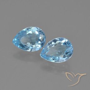 Shop natural 1.71ct スカイブルー トパーズ gems, 洋梨の形, from ブラジル at GemSelect. In stock, global shipping!