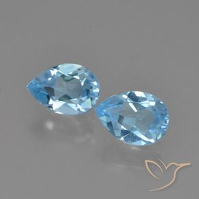 Shop natural 1.52ct スカイブルー トパーズ gems, 洋梨の形, from ブラジル at GemSelect. In stock, global shipping!