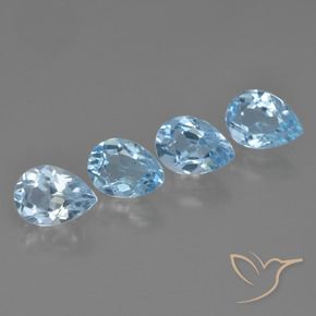 Shop natural 3.39ct スカイブルー トパーズ gems, 洋梨の形, from ブラジル at GemSelect. In stock, global shipping!