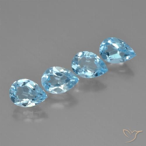 Shop natural 3.43ct スイスブルー トパーズ gems, 洋梨の形, from ブラジル at GemSelect. In stock, global shipping!